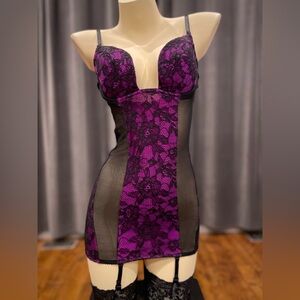 La vie en Rose Merry Widow garter lingerie